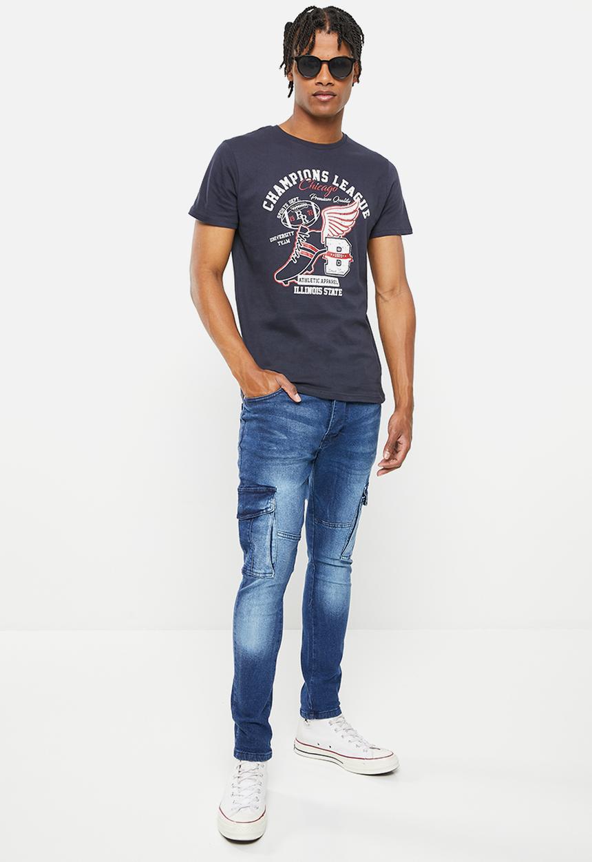 Brave Soul - Mjn-victor washed skinny - mid blue