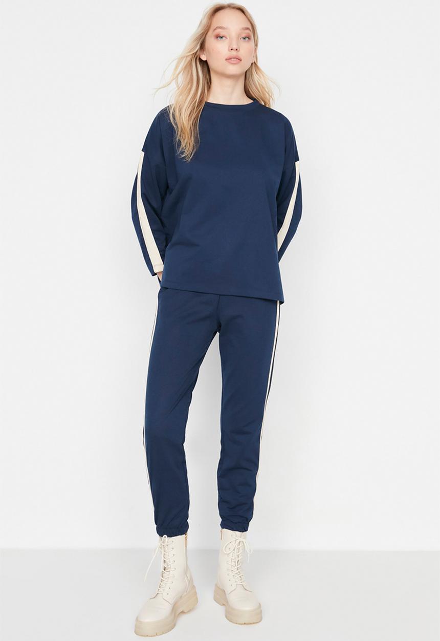 Trendyol - Stripe detail tracksuit set - navy