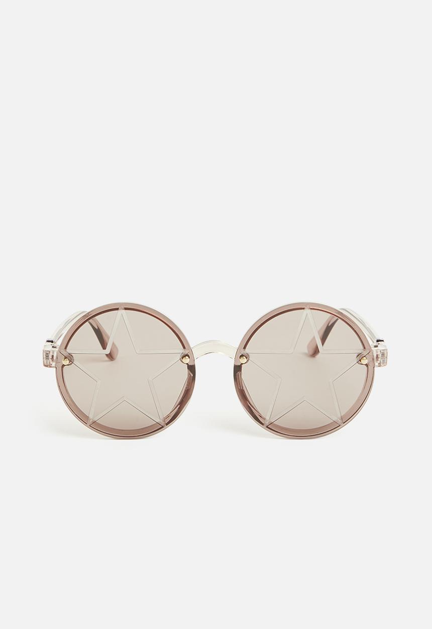 Pop Candy - Girls star round sunnies - bronze