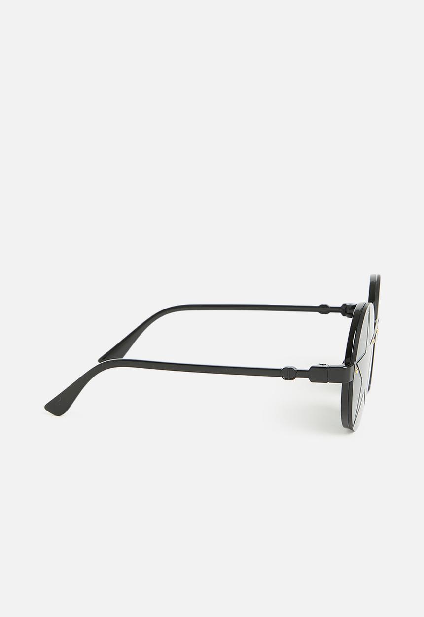 Pop Candy - Girls star round sunnies - black
