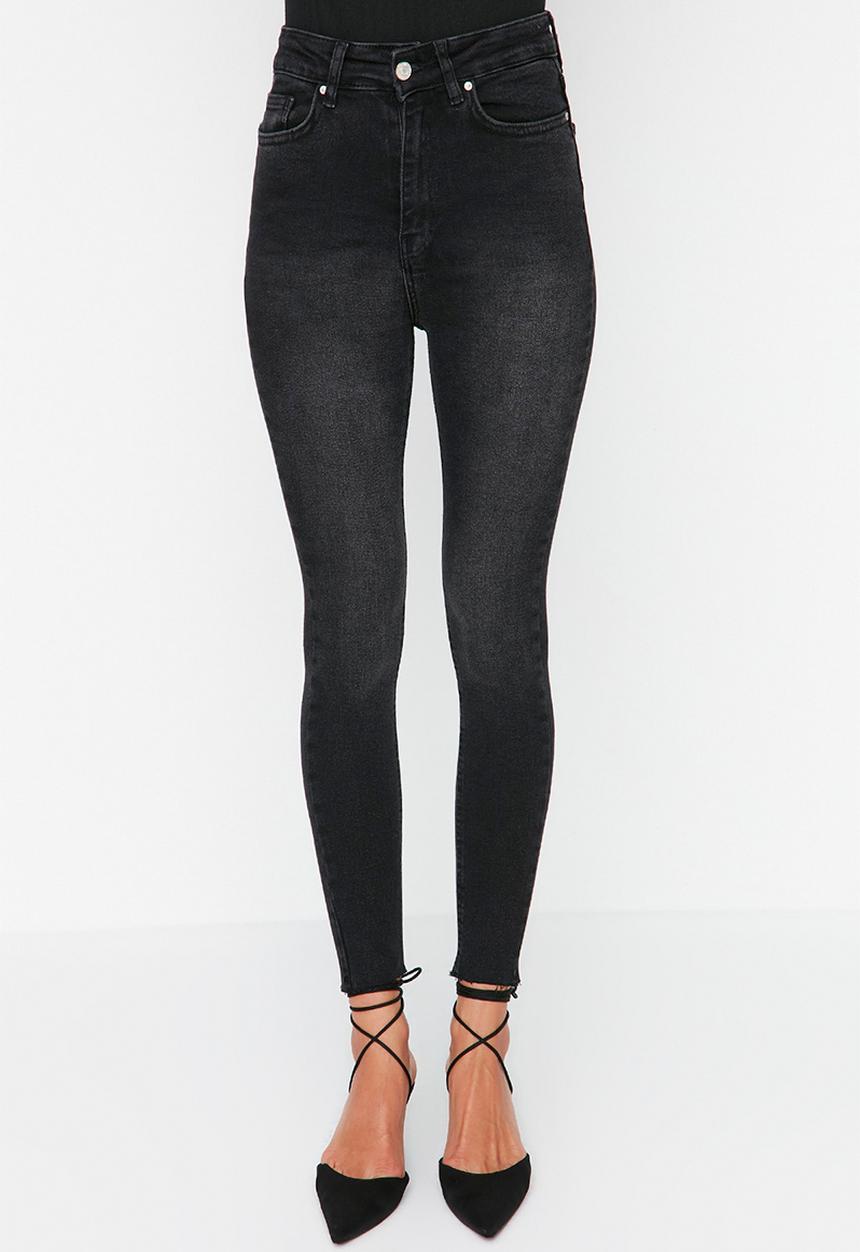 Trendyol - Washed skinny jeans - black