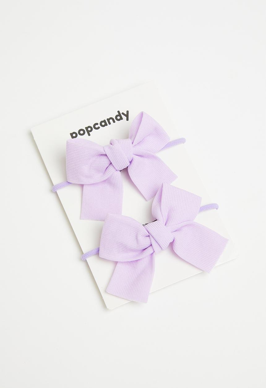 Pop Candy - Bow pom poms - lilac