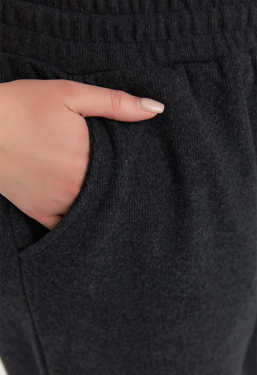 Trendyol - Plus jogger sweatpants - black