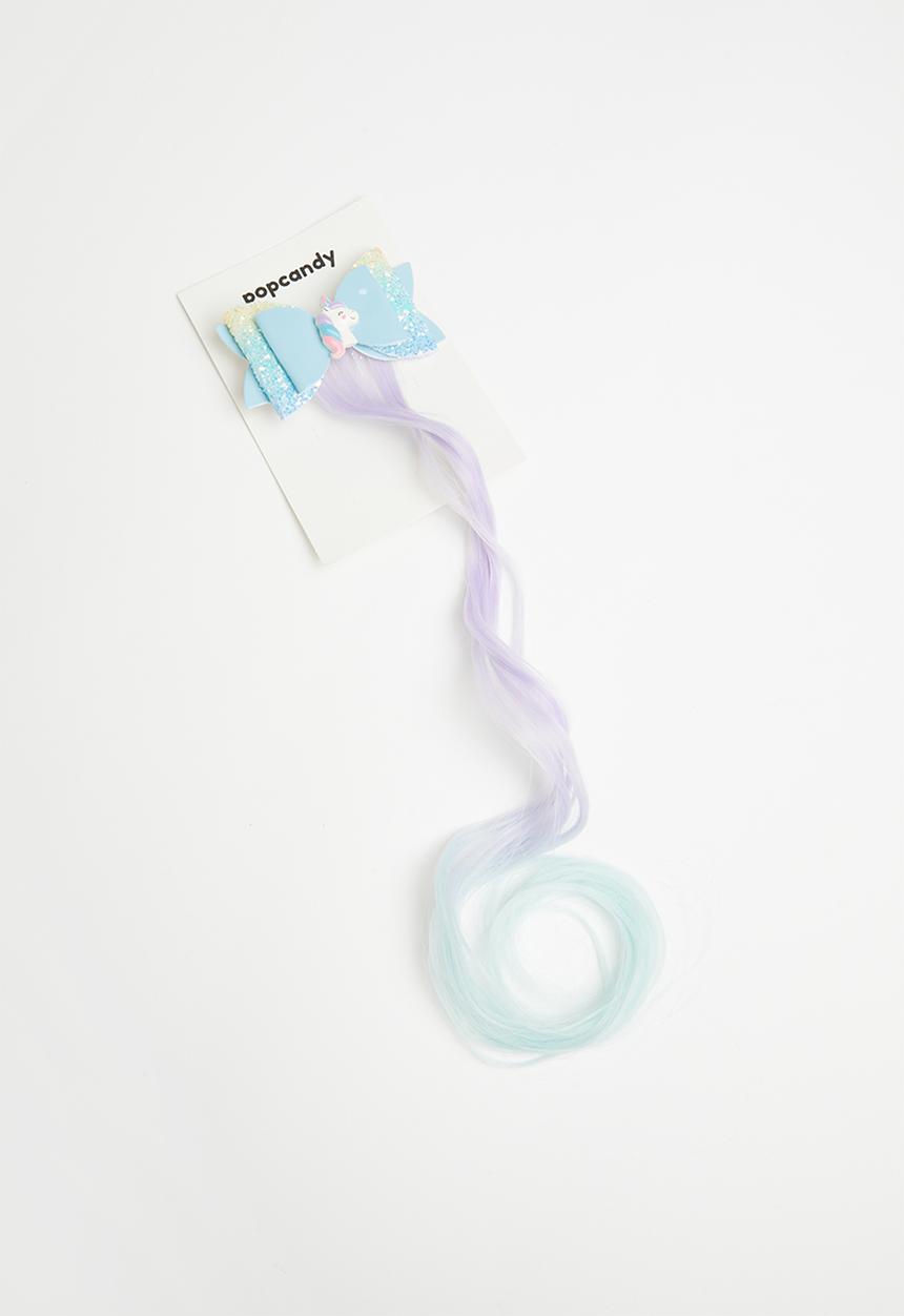 Pop Candy - Girls hair bow - purple & blue 