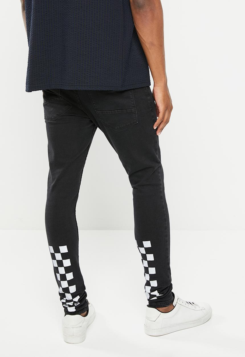 Brave Soul - Mjn-hamilton checkerboard skinny - black