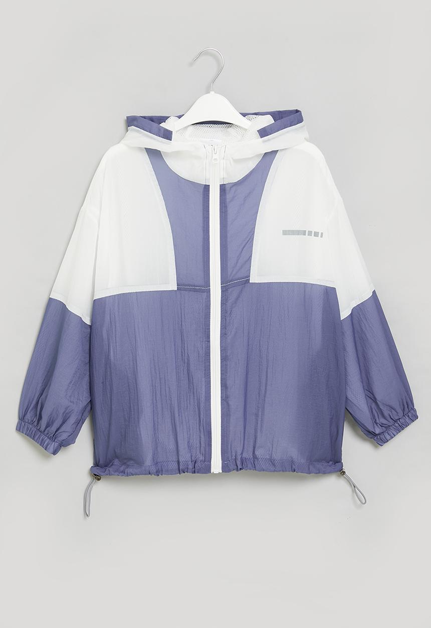 Rebel Republic - Windbreaker - white & blue