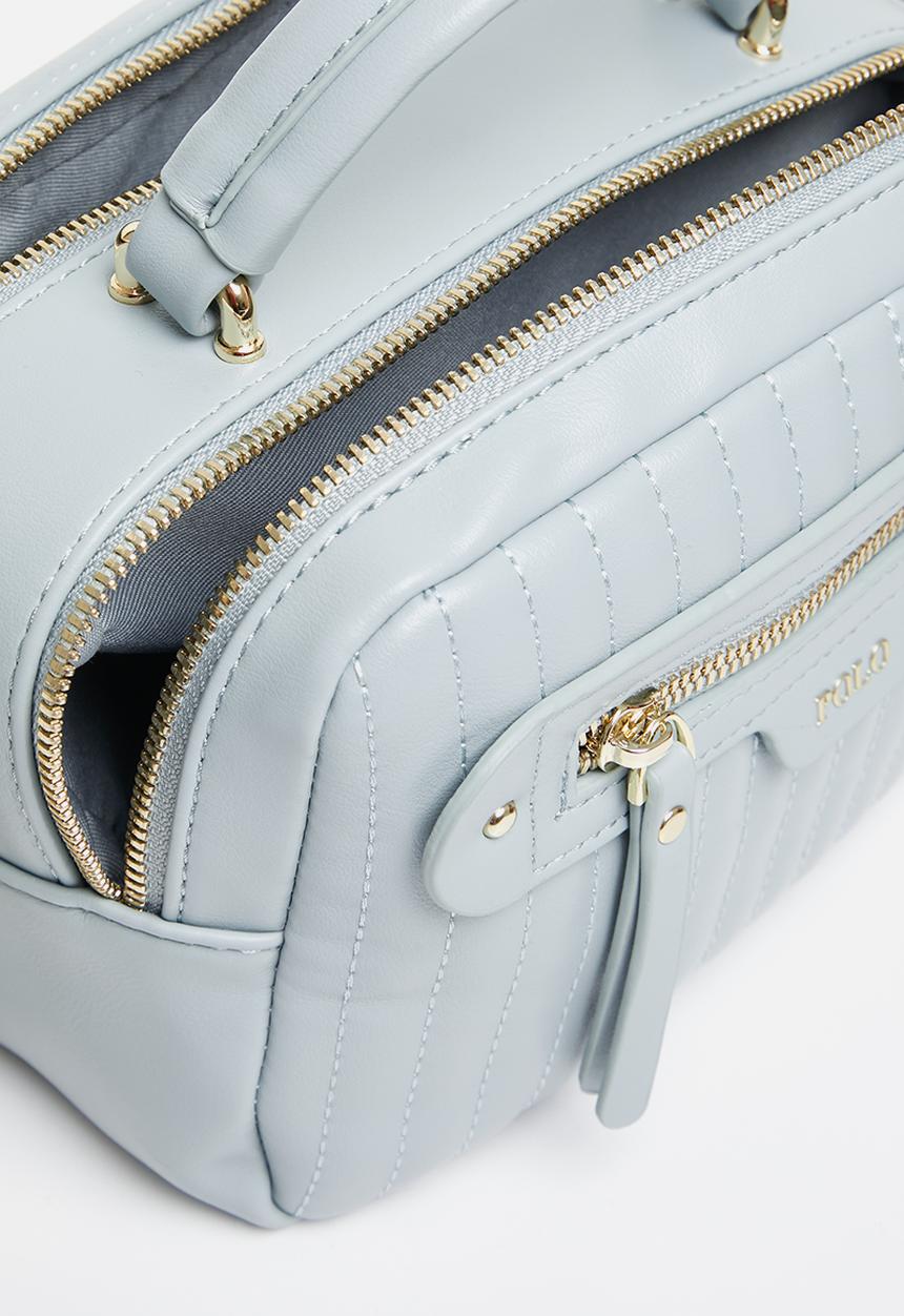 POLO - Quilt camera bag - blue