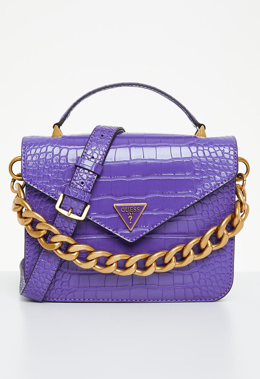 GUESS - Retour top handle flap - violet