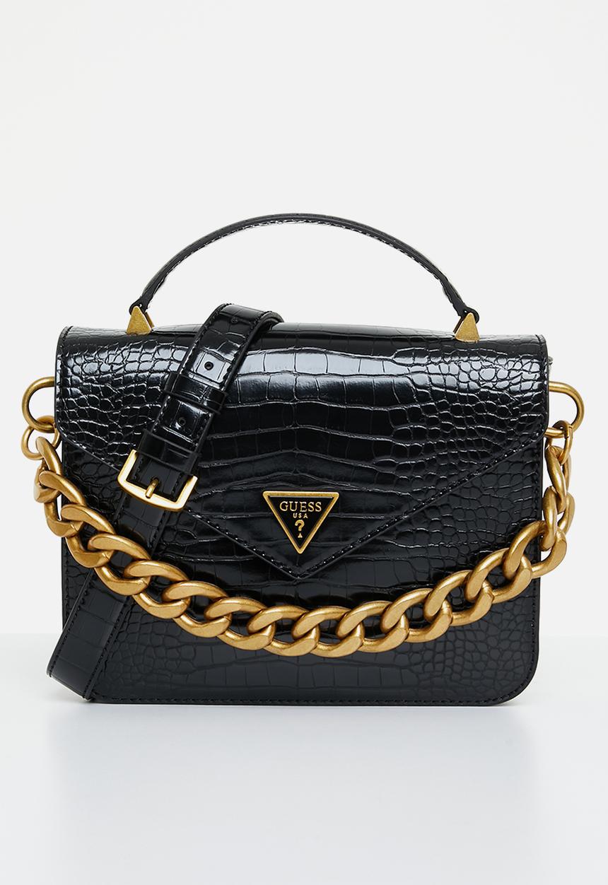 GUESS - Retour top handle flap - black