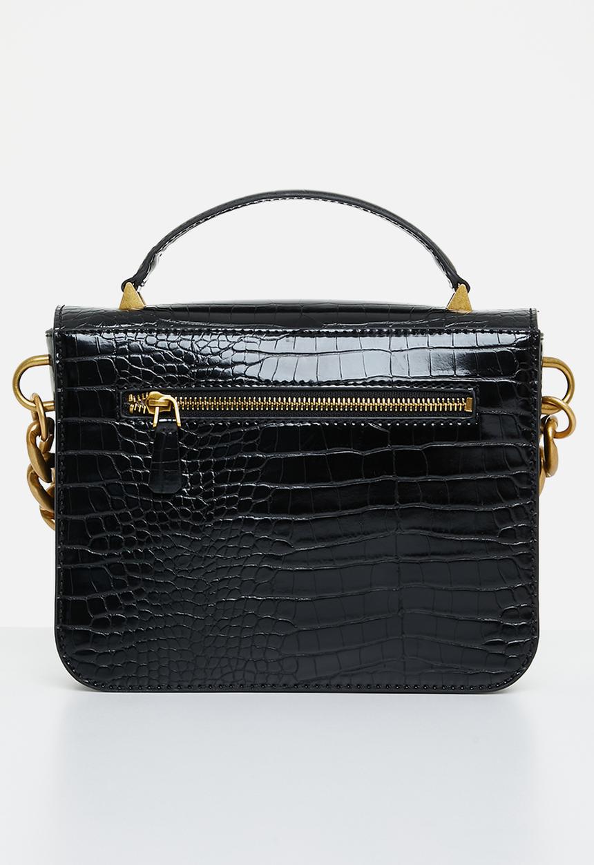 GUESS - Retour top handle flap - black