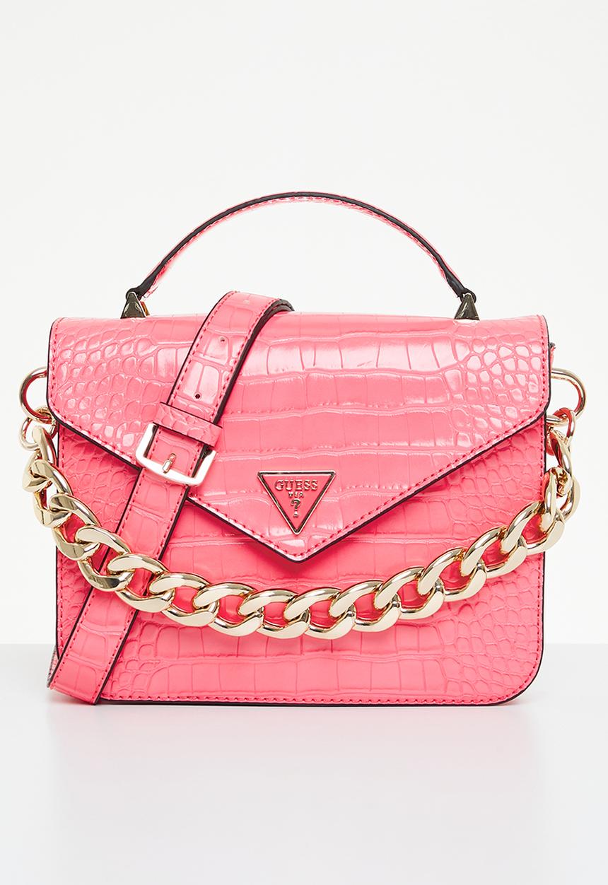 GUESS - Retour top handle flap - coral