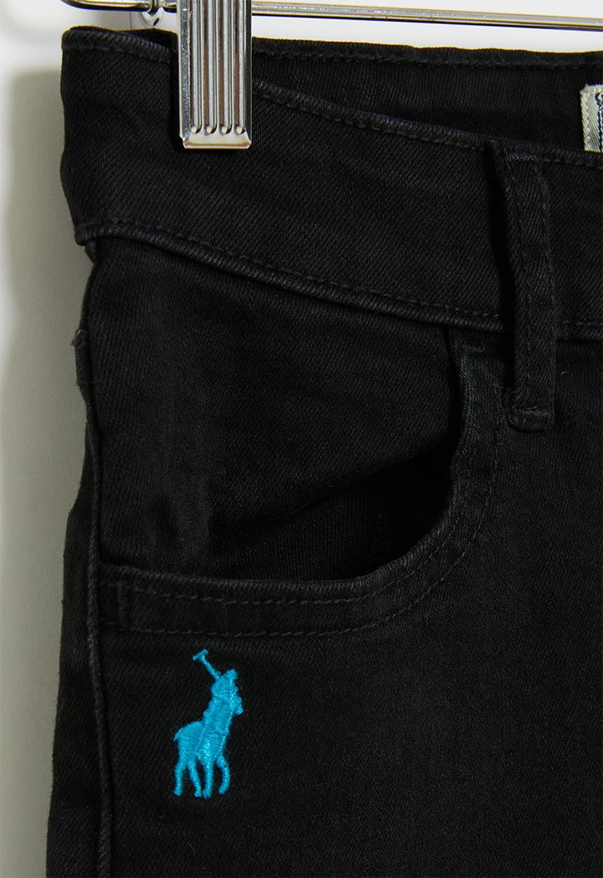 POLO - Boys pjc denim short - black