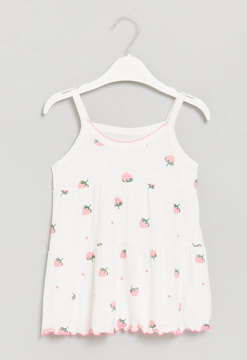 Pop Candy - Strawberry nightie - white