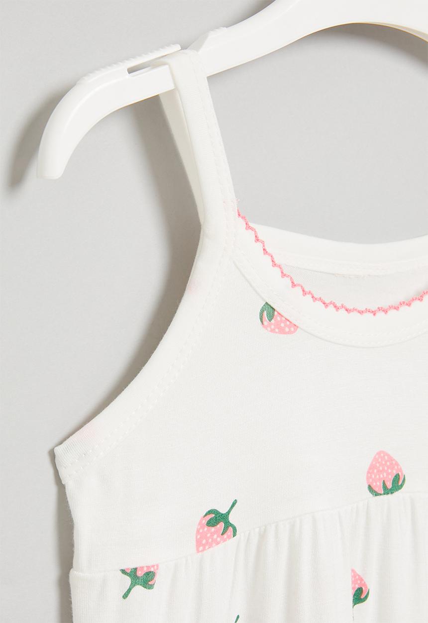 Pop Candy - Strawberry nightie - white