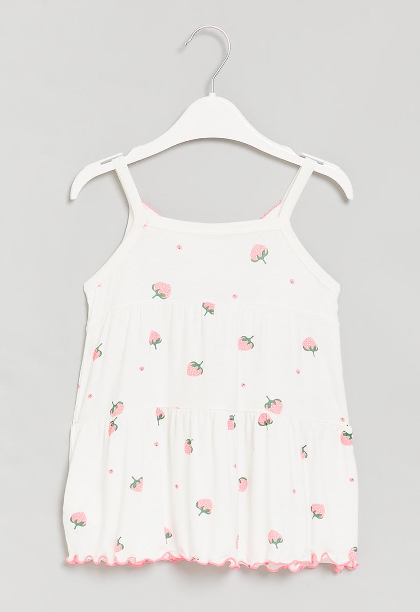 Pop Candy - Strawberry nightie - white