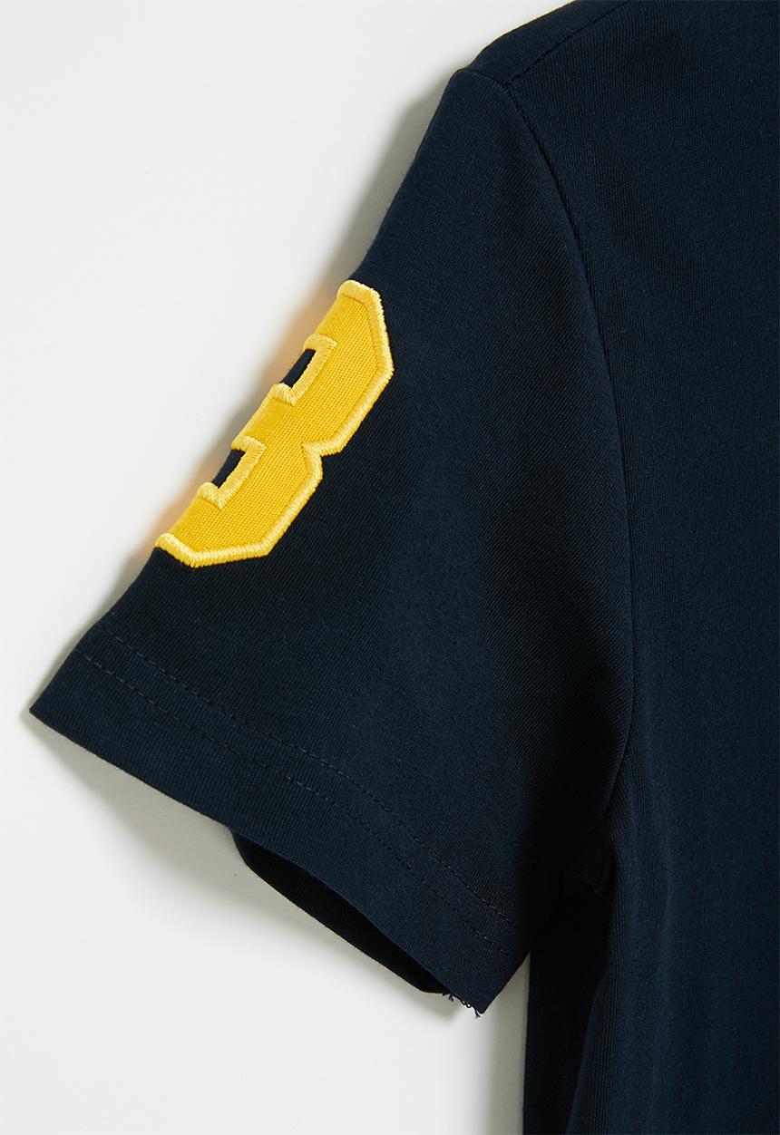 POLO - Boys numerical tee - navy
