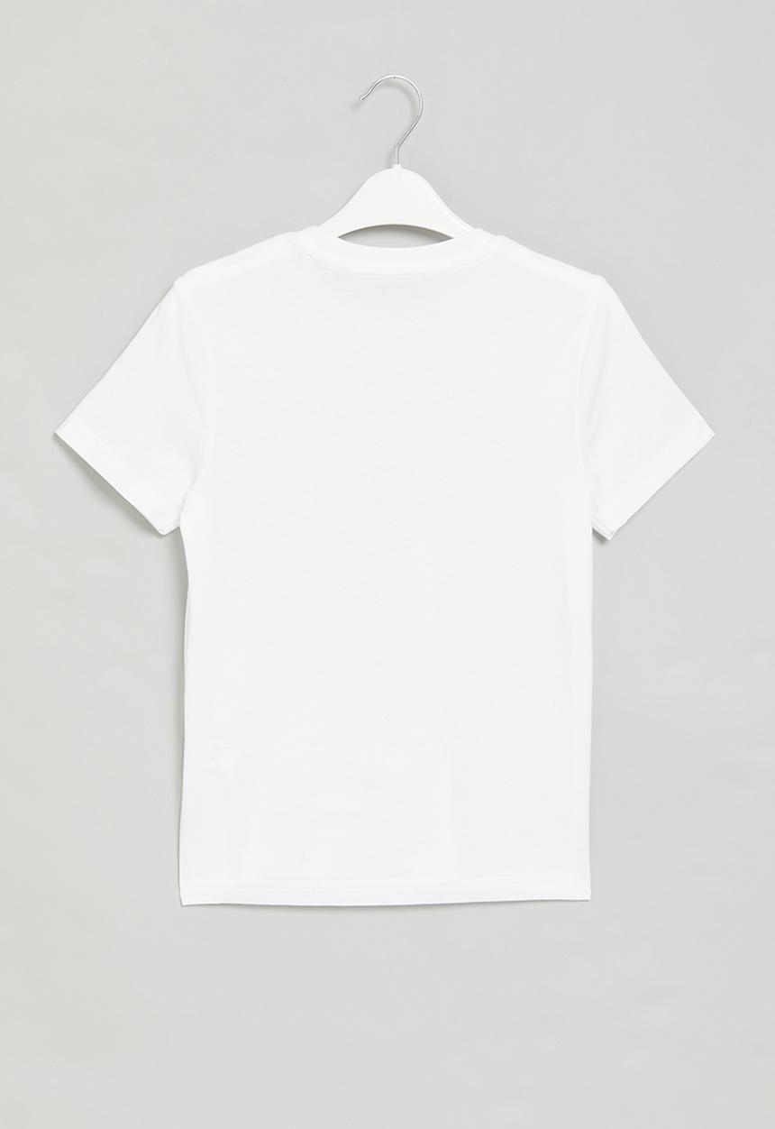POLO - Boys printed short sleeve tee - white
