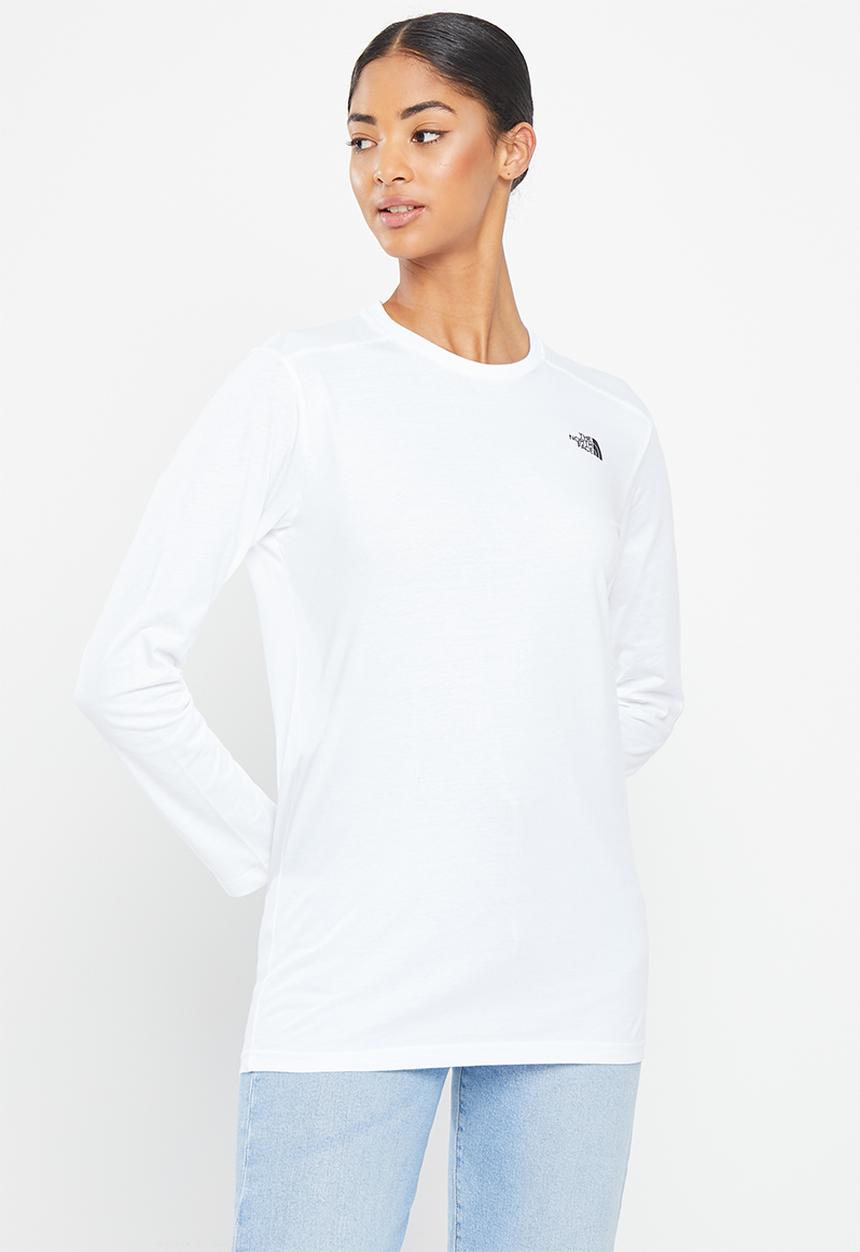 The North Face - W long sleeve simple dome tee eu - tnf white