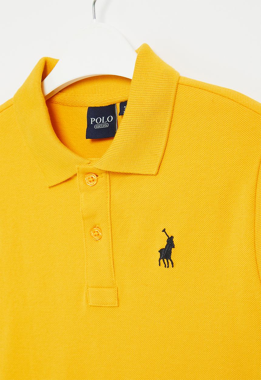 POLO - Boys classic short sleeve golfer - yellow