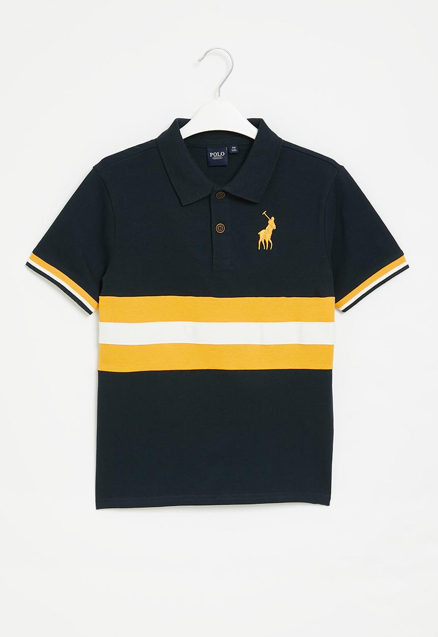 POLO - Boys cut & sew short sleeve golfer - navy