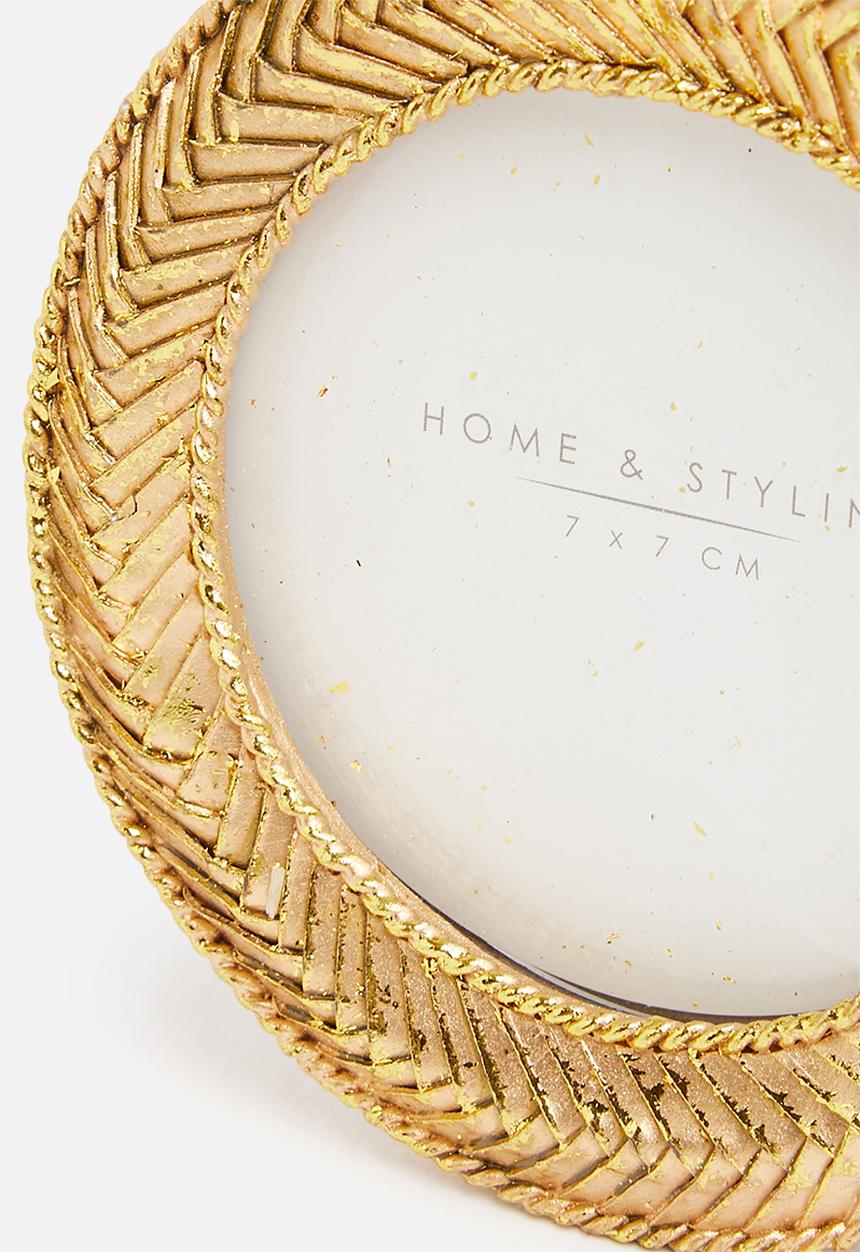 H&S - Round frame - gold