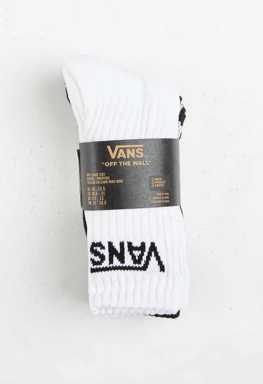 Vans - By classic crew youth 3 pack - black checkerboard