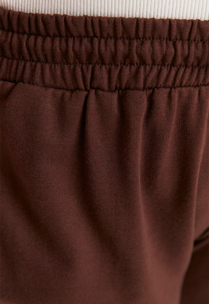 Trendyol - Plus drawstring jogger sweatpants - brown