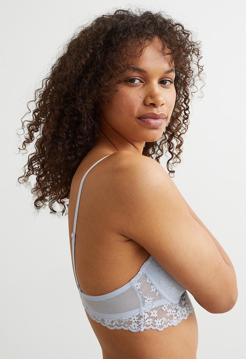 H&M - Push-up bralette - light blue