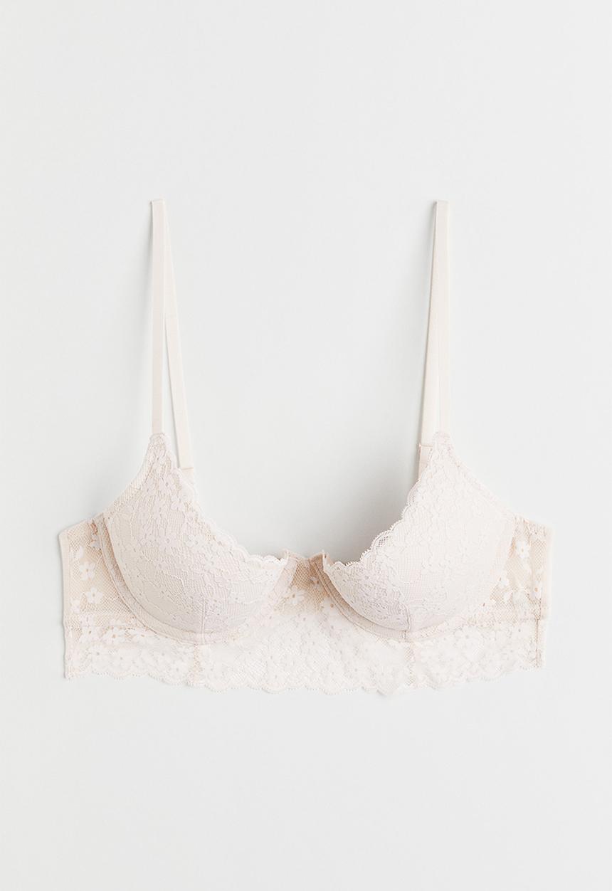 H&M - Push-up bralette - cream