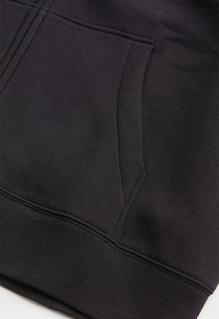 H&M - Zip-through hoodie - black