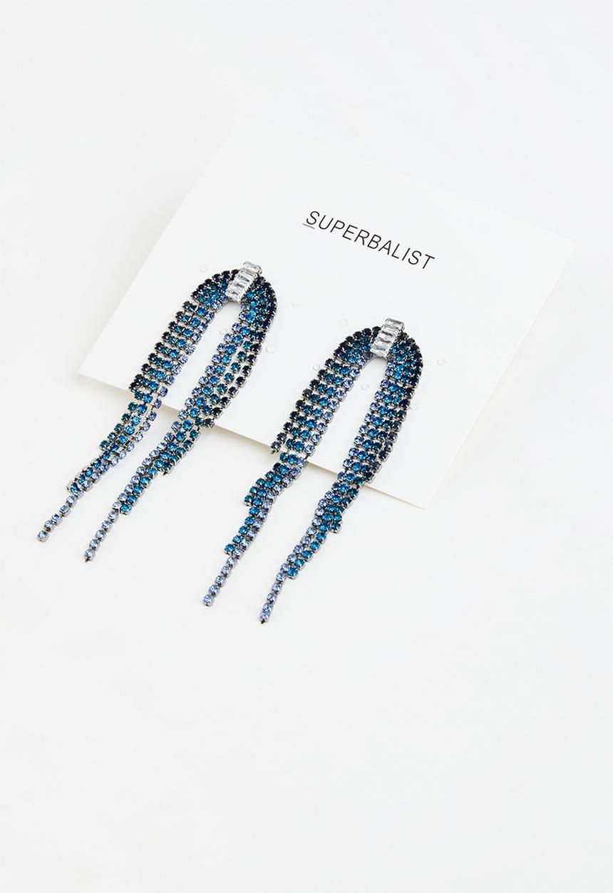 Superbalist - Bertsy statement earrings - green & blue