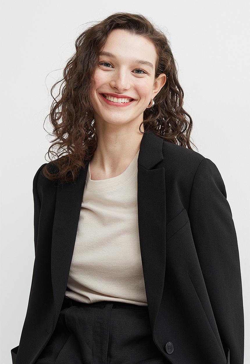 H&M - Single-breasted jacket - black