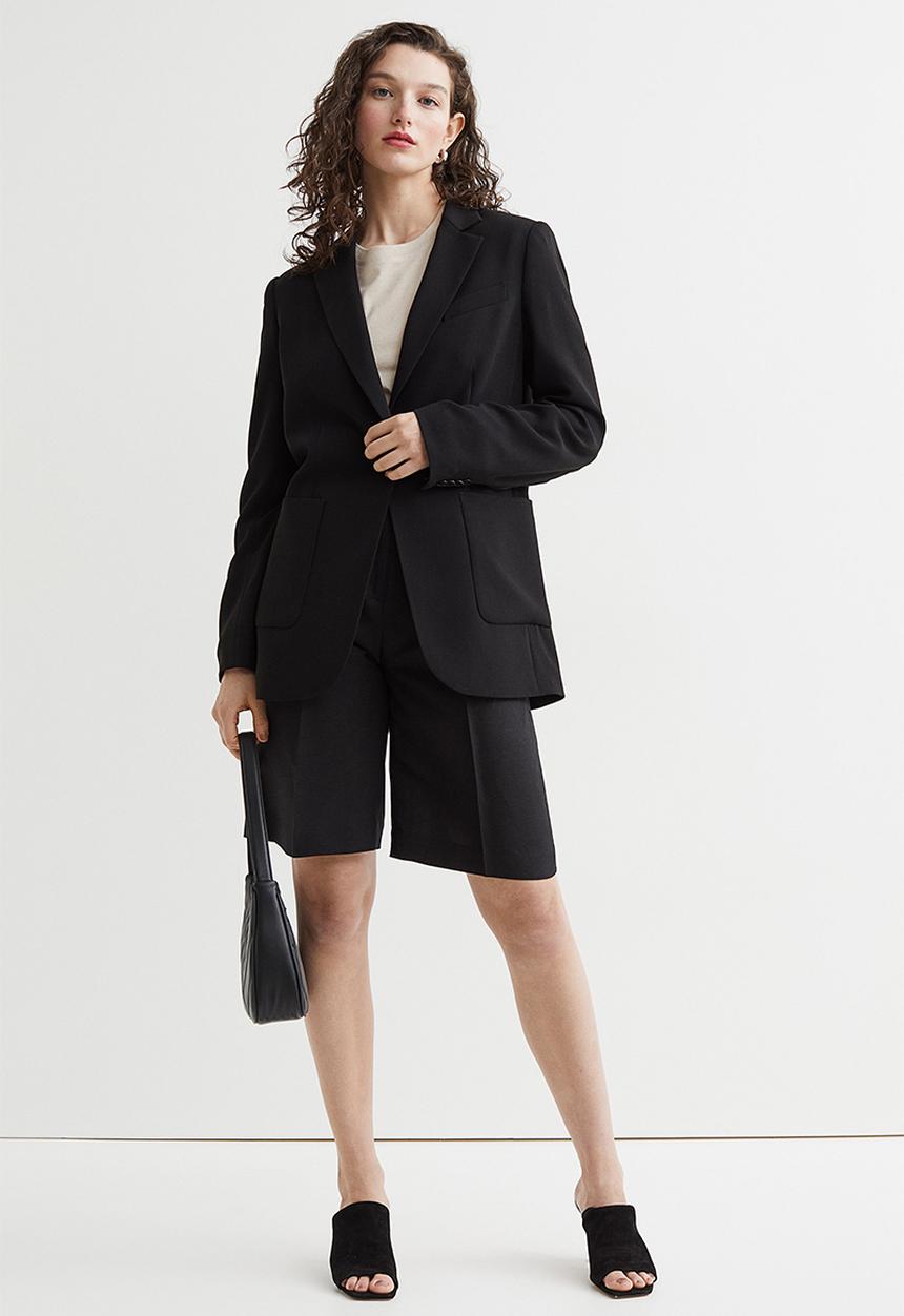 H&M - Single-breasted jacket - black