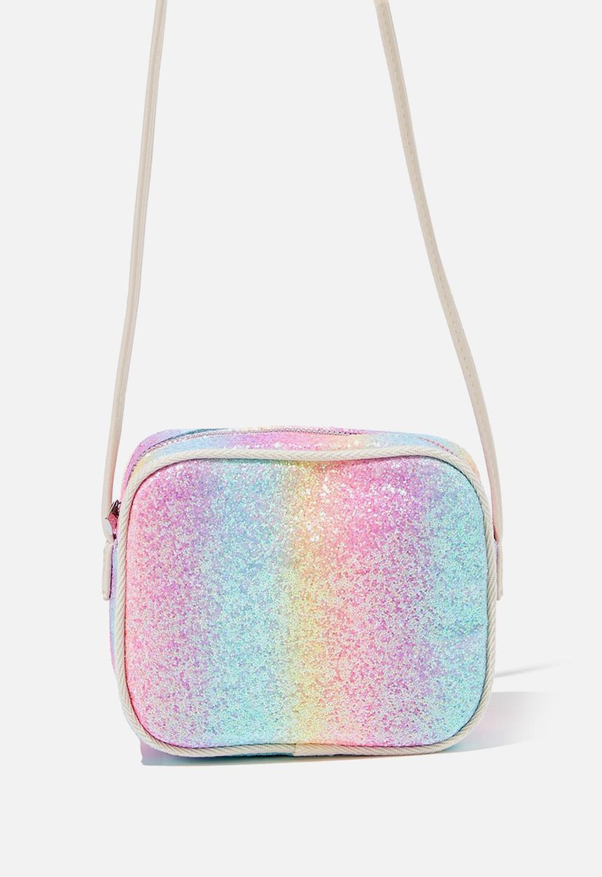 Cotton On - Sara shimmer bag - rainbow glitter