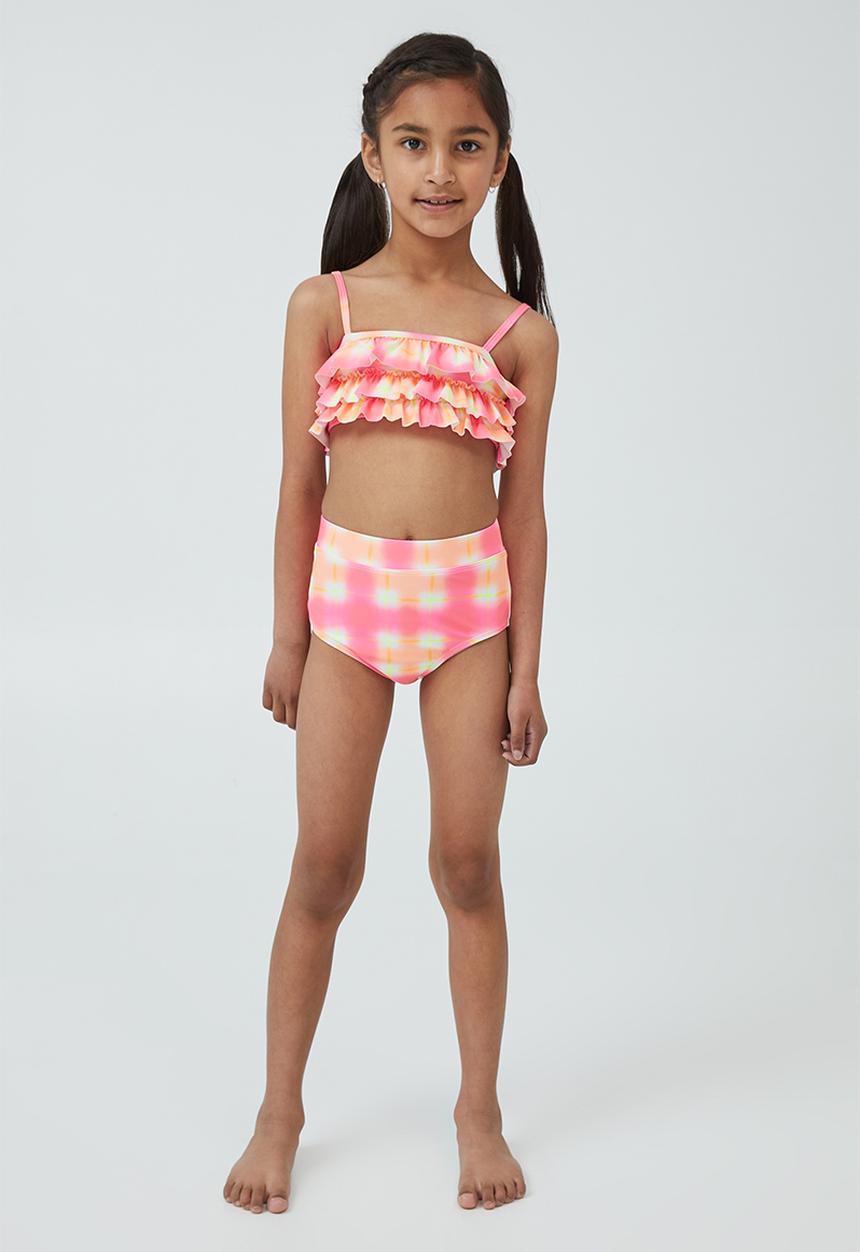 Cotton On - Valerie frill bikini - bright gingham