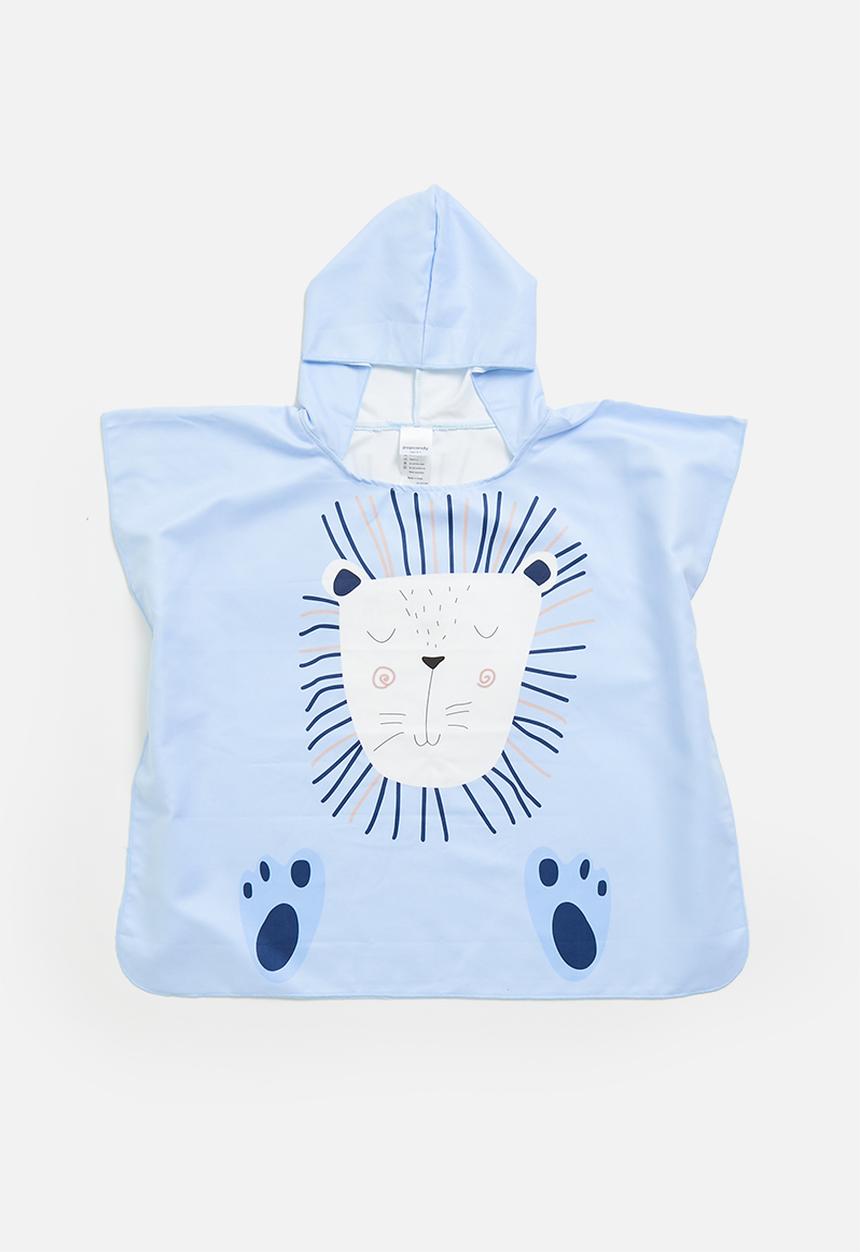 Pop Candy - Lion hooded towel - blue