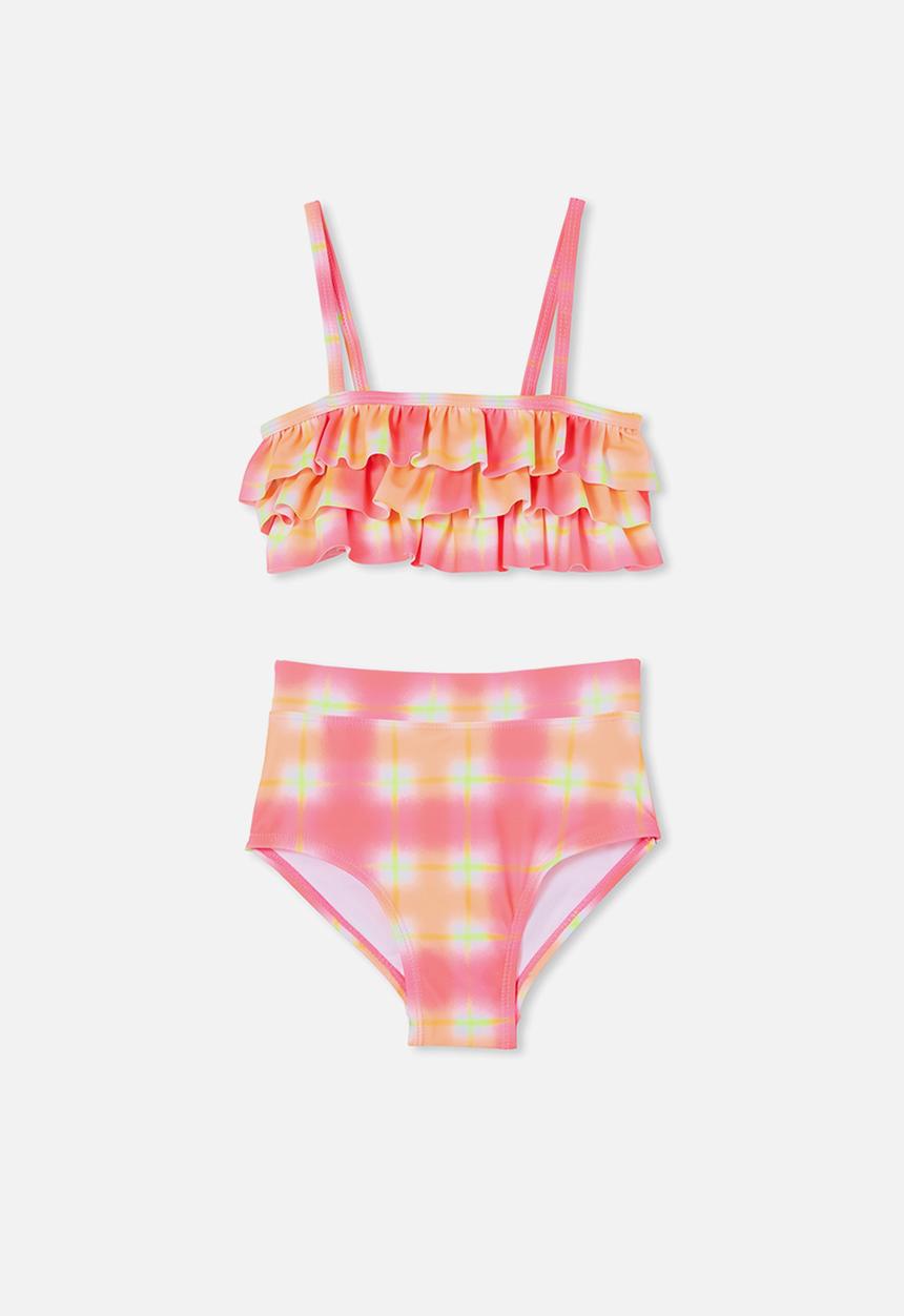 Cotton On - Valerie frill bikini - bright gingham