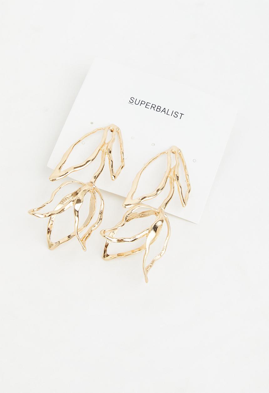 Superbalist - Leaf shape earrings-gold