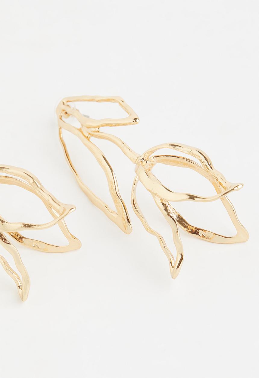 Superbalist - Leaf shape earrings-gold