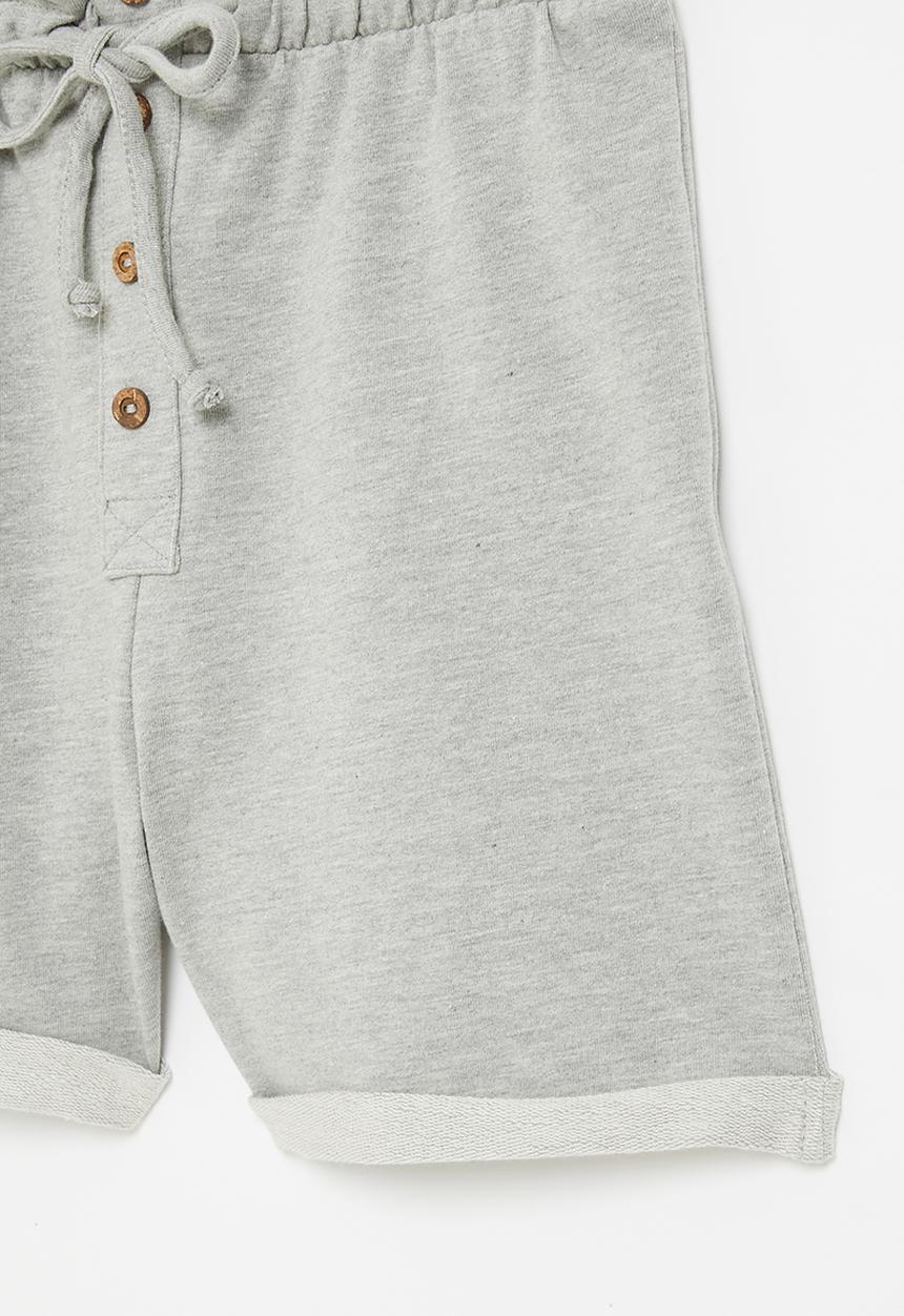 Superbalist - High waist sweat short - grey melange 