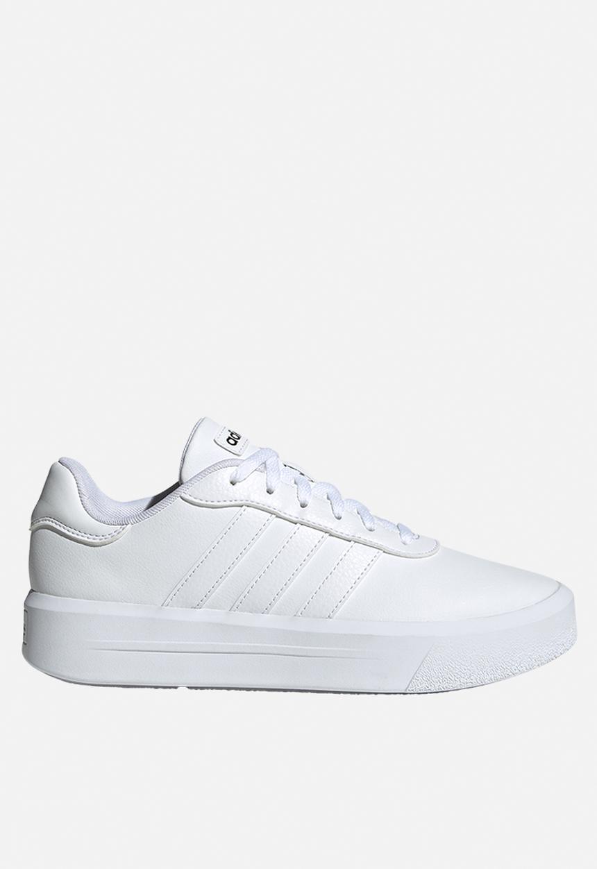 adidas Originals - Court platform - ftwr white/ftwr white/core black