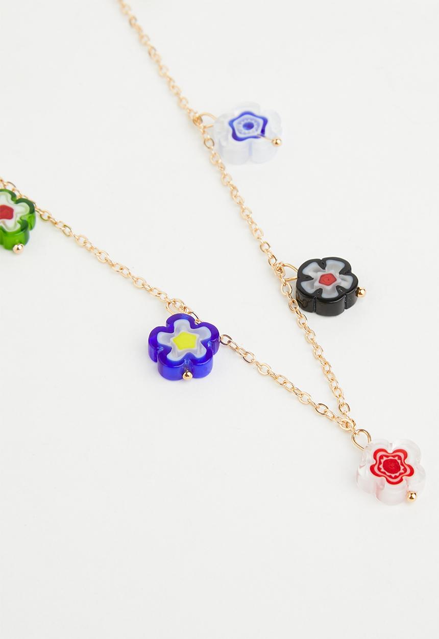 Superbalist - Flower charm necklace - multi