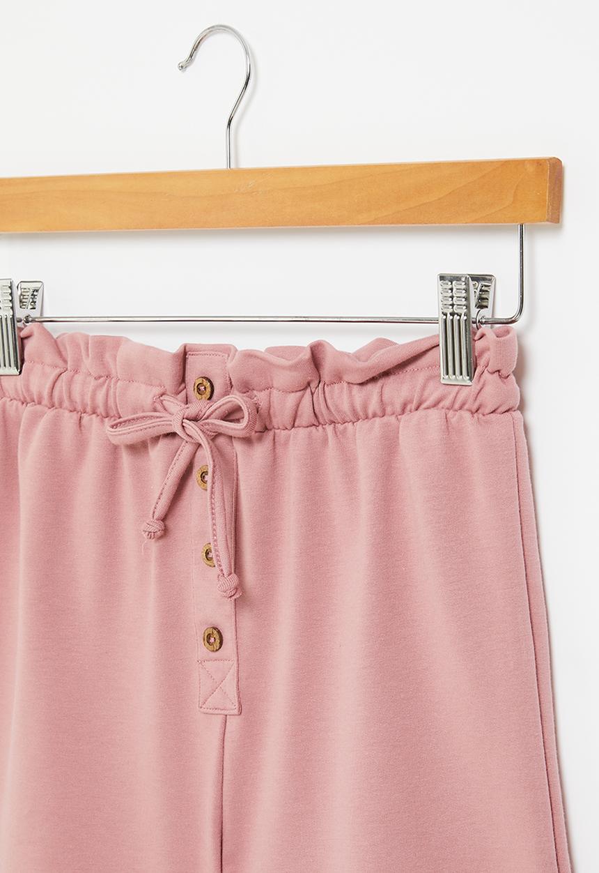 Superbalist - High waist sweat short - rust