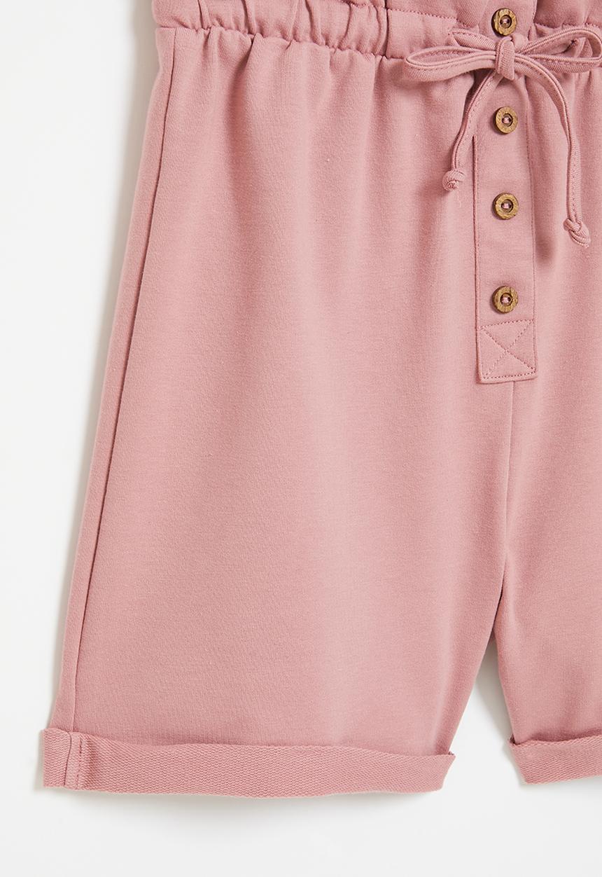 Superbalist - High waist sweat short - rust