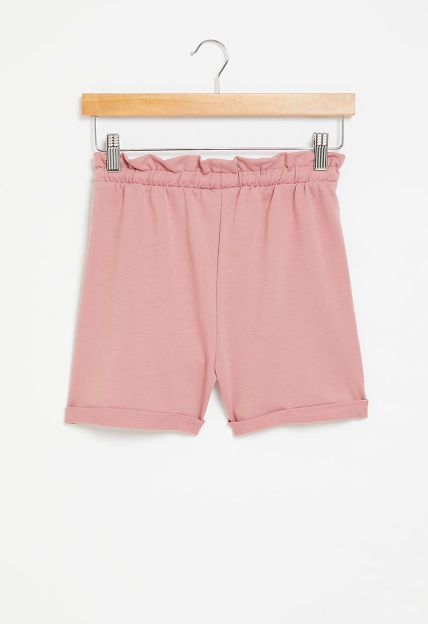 Superbalist - High waist sweat short - rust