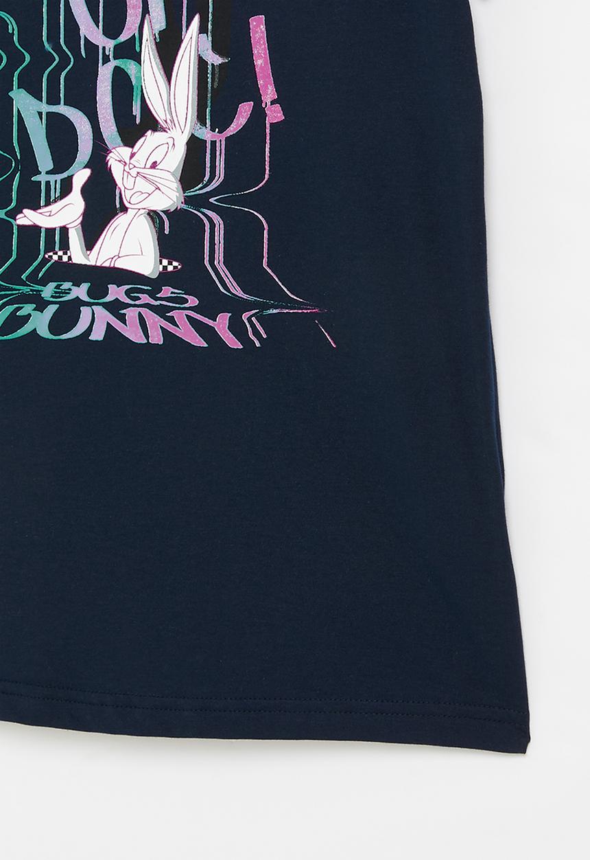 Superbalist - Older boys looney tunes short sleeve T-shirt - navy