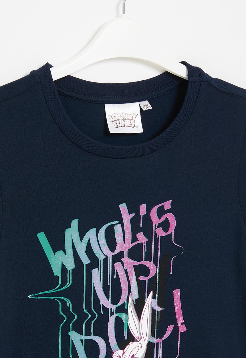 Superbalist - Older boys looney tunes short sleeve T-shirt - navy