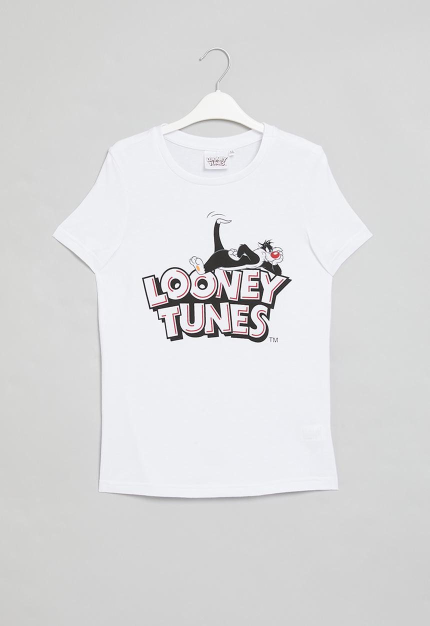 Superbalist - Older boys looney tunes short sleeve T-shirt - white