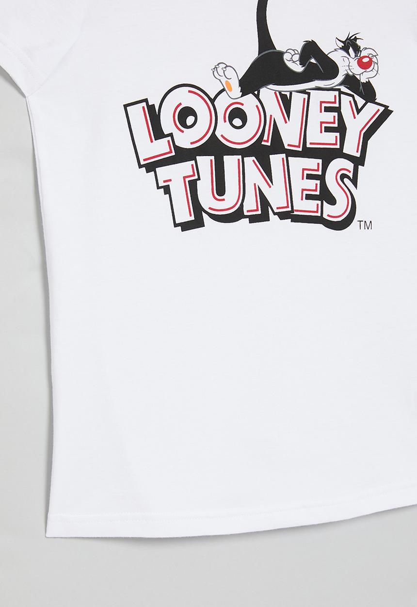 Superbalist - Older boys looney tunes short sleeve T-shirt - white