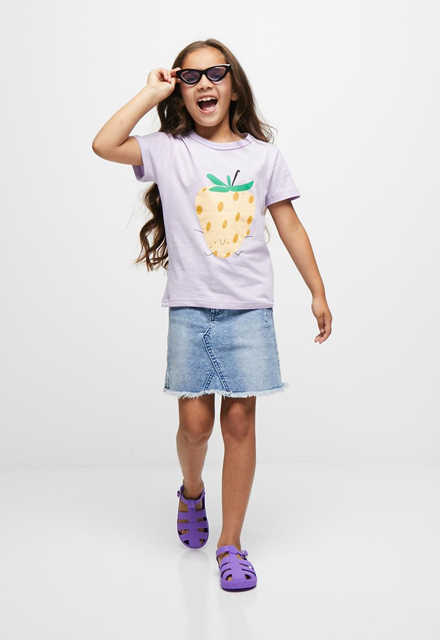 Pop Candy - Strawberry tee - purple
